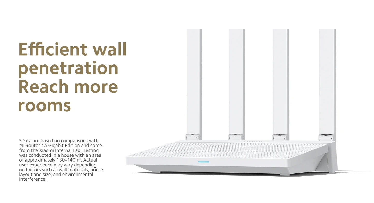 Xiaomi Router AX3000T 2.4G 5G Mesh Technology WiFi 6 Efficient Wall Penetration Children Online Protection WiFi Router Repeater.