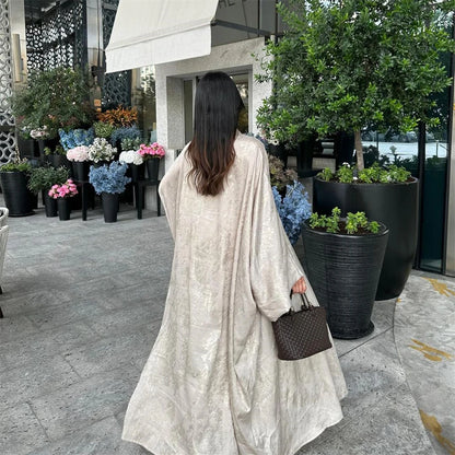 Ramadan Eid Open Dubai Luxury Abaya Damen Modest Kimono Coat 2025 Muslim for Women Islam Clothing Kebaya Robe Femme Musulmane.