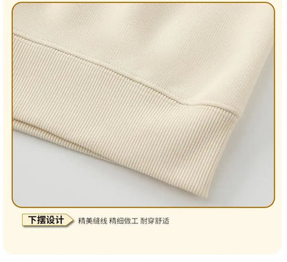 XH-528 2025 Autumn New Regular Fit Lightweight 360gsm Thermal Fabric Half Zip Sweatshirts Men Pullovers.