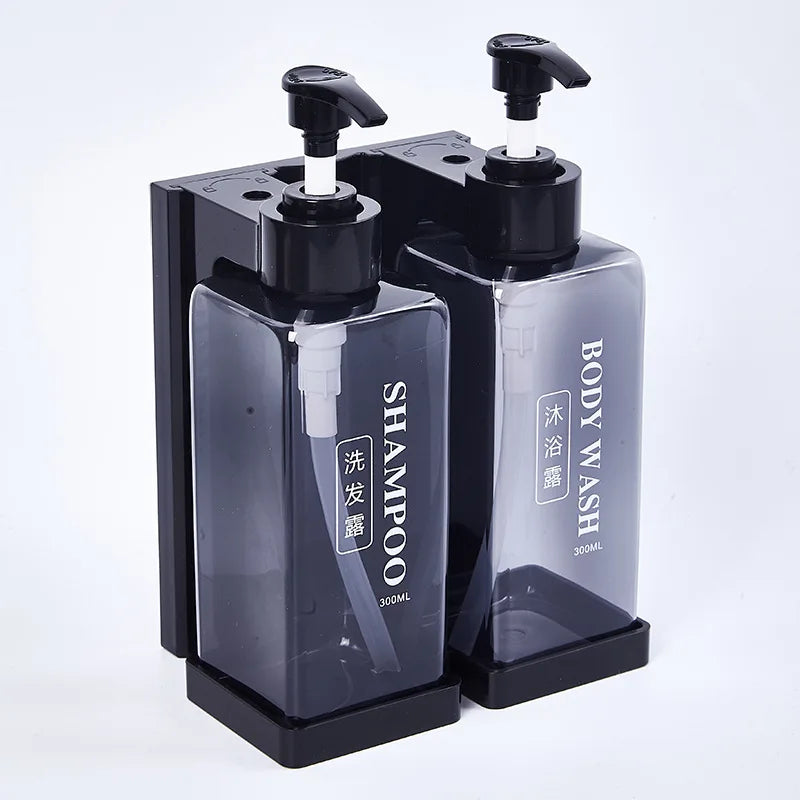 300 ml Hotel-Seifenspender zur Wandmontage, nachfüllbarer Shampoo- und Spülungsspender, für Badezimmerbedarf, Hotelparty