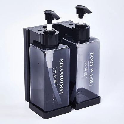 300 ml Hotel-Seifenspender zur Wandmontage, nachfüllbarer Shampoo- und Spülungsspender, für Badezimmerbedarf, Hotelparty