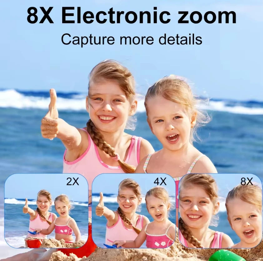 Digital Camera 4K 48MP Photography Camera Video Camcorder Rechargeable Cameras 180° Flip Screen Camcorder For Kid Adult Beginner.