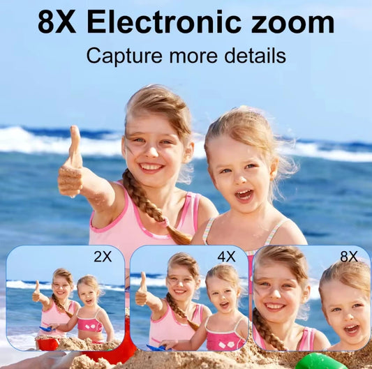 Digital Camera 4K 48MP Photography Camera Video Camcorder Rechargeable Cameras 180° Flip Screen Camcorder For Kid Adult Beginner.