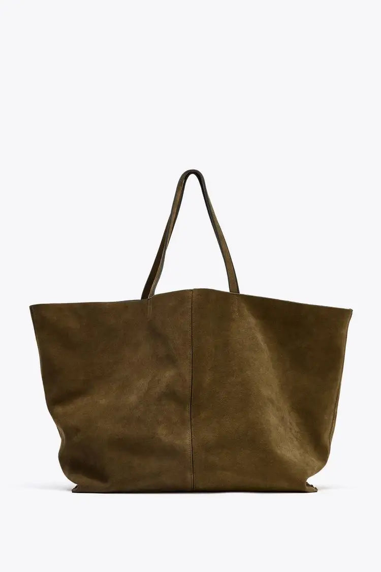 WOMEN'S LARGE SUEDE BAG, Luxury Designer New Tote Bag for Everyday Style, Large capacity Fashion Shoulder Handbag for Ladies.