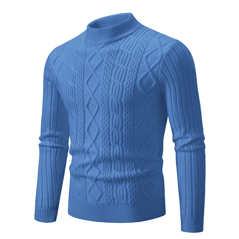 2023 Autumn  and Winter New Sweaters Warm Fit Knitted Sweaters Solid Color Casual Pullover Multiple Styles Sweater Men.