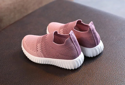 Kids Shoes Multicolor Knitted Toddler Baby Sneakers Casual Slip On Sneakers Children Shoes Kid Girls Boys Sports Shoes.