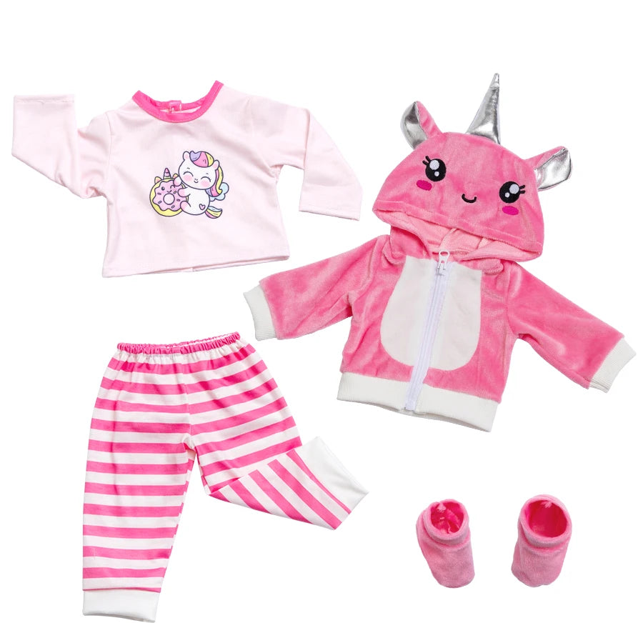 New Doll Clothes For 20-22Inch Baby Doll 50-55cm Reborn Babies Doll Clothes.