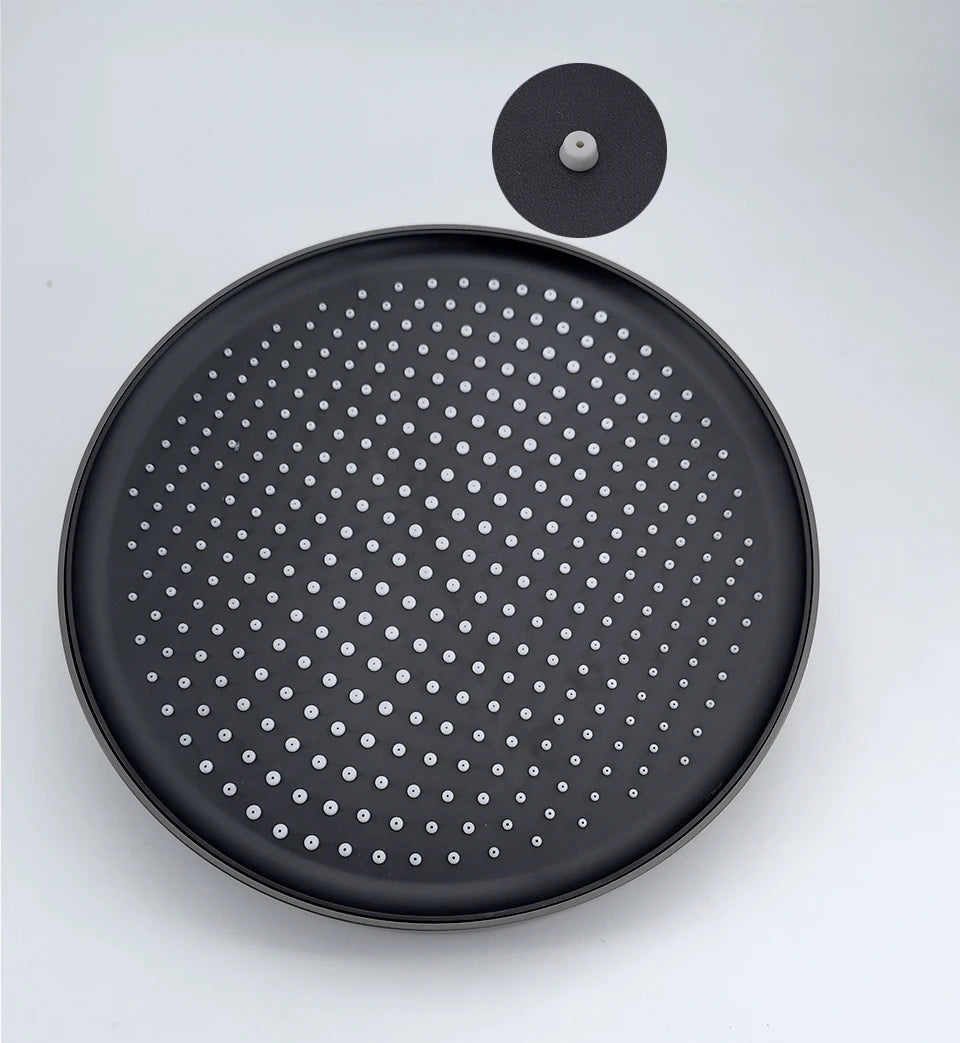 VGX Thermostatic Shower System Set Smart Digital Bathroom Shower Faucet Set Temperature Display Rainlfall Bathroom Shower Set