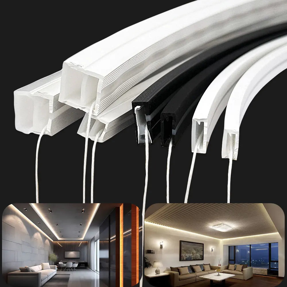 IP67 Waterproof Led Neon Silicone Flexible Cover Tube Suitable For WS2812B WS2811 5050 RGB 5mm 8mm 10mm 12mm PCB Light Strip.