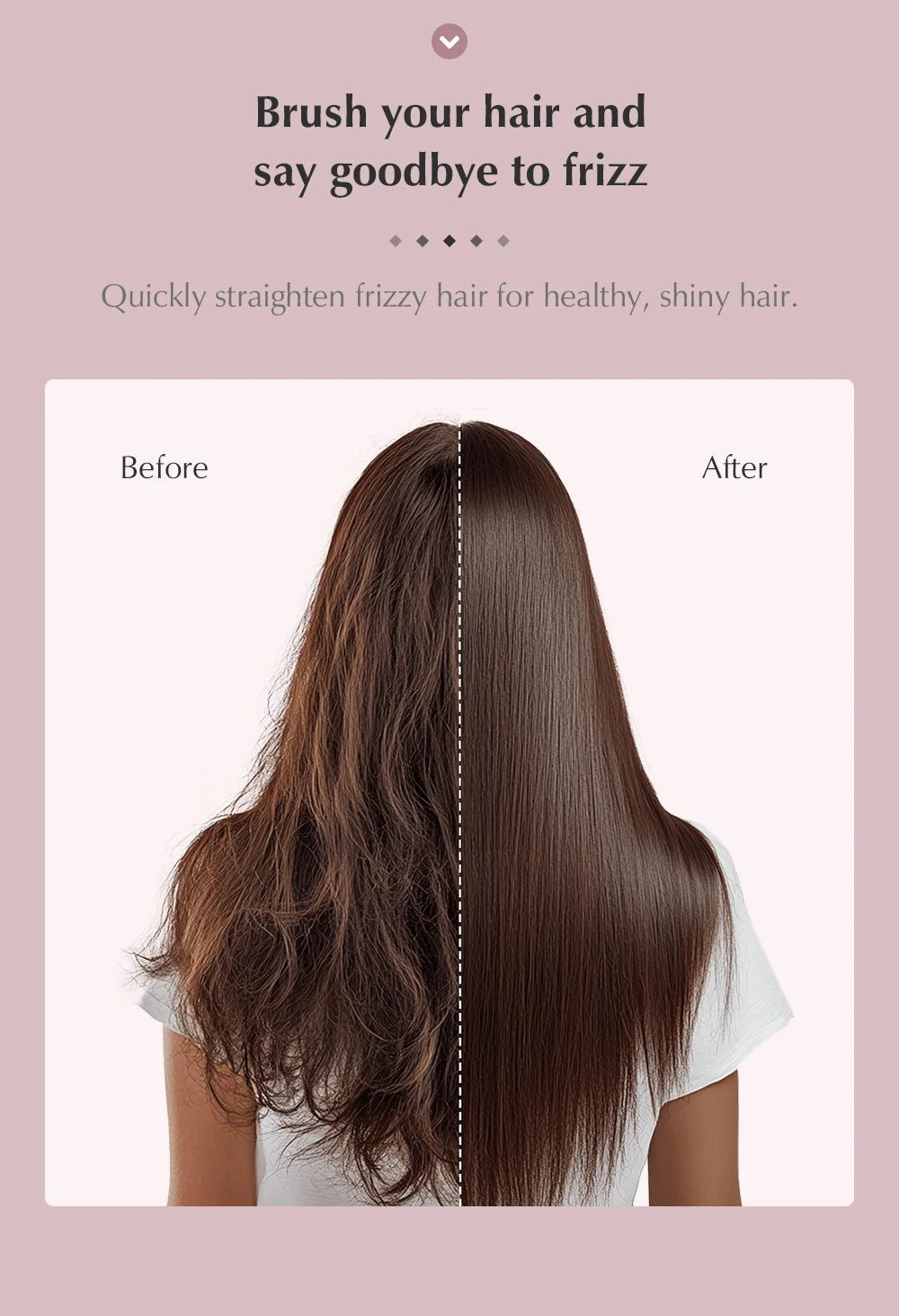 Kinseibeauty  Hair dryer Functional 5 In 1 professional hot air comb straight hair curling equipment salon.