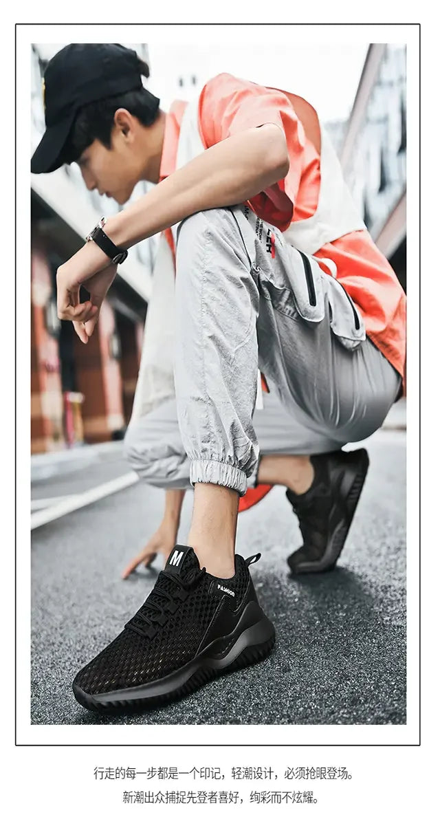 Sommer Tennis Casual Mesh Schuhe Atmungsaktive Hohl training fitness Plattform Weichen Boden Läuft Leichte Vulkanisierte Schuhe