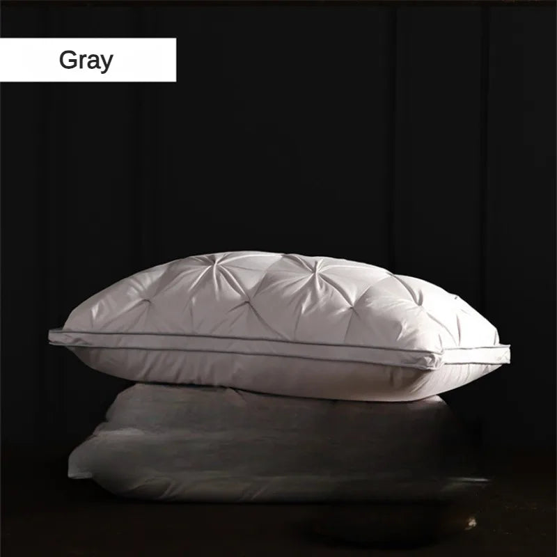 95% Goose Down Pillow White Cotton PillowCover Rectangle Bedroom Sleep 5-Star Hotel Pillow Low-Mid-high Pillows for Sleeping.