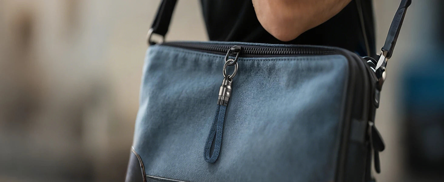 AUFU PD240W USB-C to USB-C Super Fast Charge Data Cable Zinc Alloy Head Lanyard 2 in 1 Phone Lanyard Charge Cable For IPhone SUM.