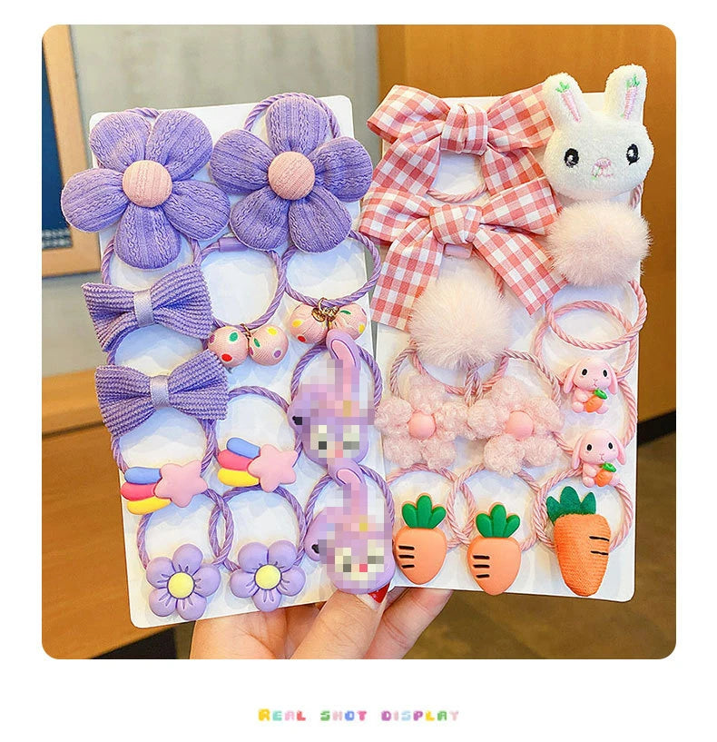 Flower Bow Tie Leather Band Headband Sweet Hair Accessories Baby Does Not Hurt Hair Lovely Headwear Hair Loop.