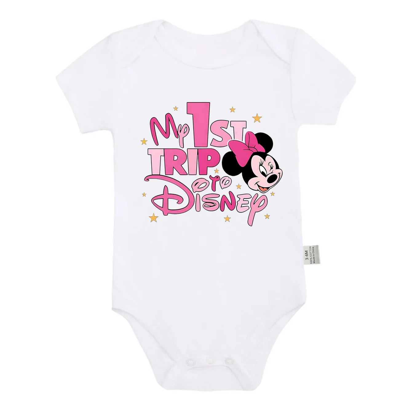 Neue Ankunft Baby Kleidung My 1st Trip Disney Baby Bodys 100% Baumwolle Sommer Baby Jungen Mädchen Strampler.