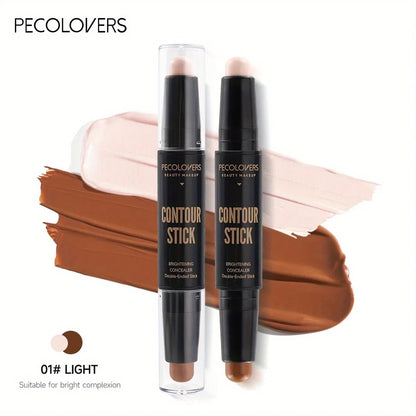 Double Head Highlight Pen Face Make Up Liquid Waterproof Contouring Foundation Contour Makeup Concealer Stick Pencil Cosmetics.