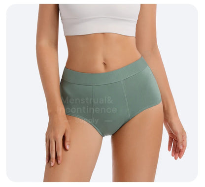 High Waist Menstrual Panties for Women 4-Layer Leakproof Protection Fast Absorbent Period Panties Heavy Flow Briefs.