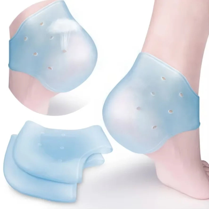 Gel Heel Protector for Heel Pain Relief Plantar Fasciitis Dry Cracked Bone Spur Heels Cushion Pads Moisturizing Foot Sleeves.