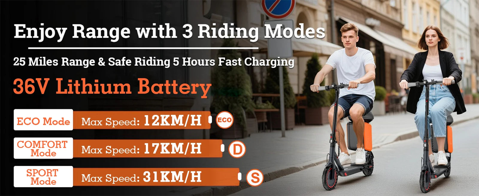 2025 New JUICEASE TX01XB Electric Scooter with Seat 350W 36V 25KM Long Range 31KM/H Smart App with Storage Compartment EScooter.