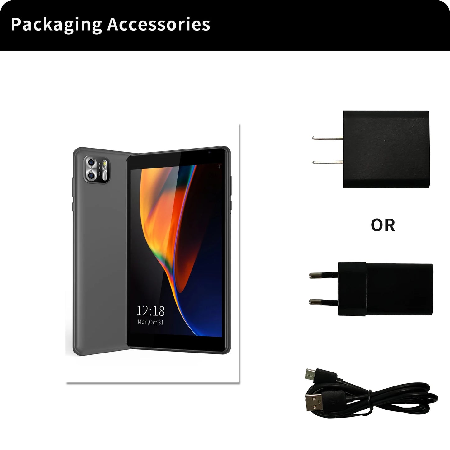 PRITOM 8 Inch Tablet Android 13, 8GB(4+4 Expand) RAM 64GB ROM,1TB Expand,1280x800 IPS Screen 5000MAH Battery,Dual Camera, WiFi.