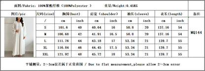 Weißer offener Kimono Abaya Dubai Luxus 2025, muslimische Spitzenabayas für Frauen, Kaftan-Kleid, Kebaya, islamische Kleidung, Robe Femme, Musulmane.