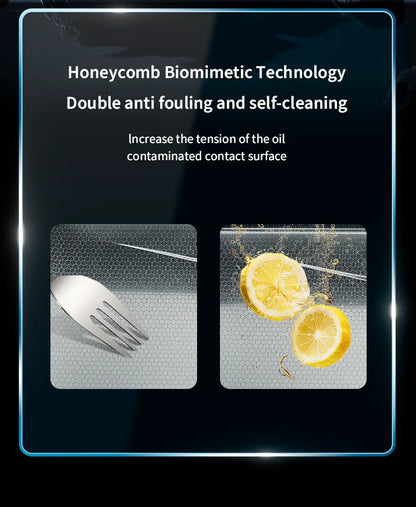 Wasserfall-Küchenspüle aus Edelstahl 304, großes Einzelschlitz-Wasserhahn-Set mit integrierter Digitalanzeige, Seifenspender, Tassenwascher