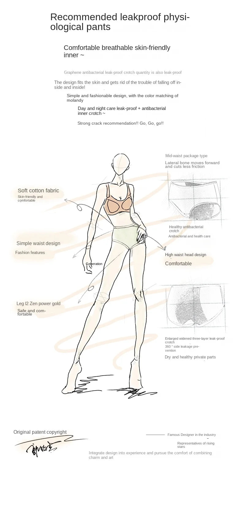 Physiological Period Leak Proof Menstrual Panties Breathable Seamless Soft Fabric Women Underwear Breifs Mesh Sanitary Pants XL.