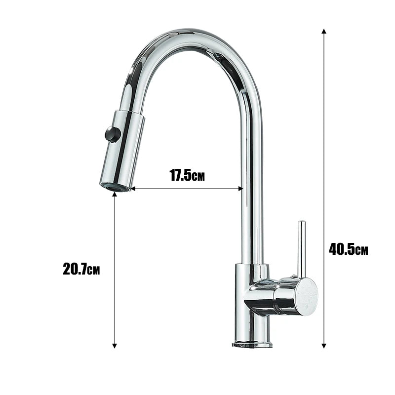 Low water pressure Kitchen Faucet Cold Hot Water Mixer Crane Tap Sprayer Stream Rotation Sink Tapware Multiple styles