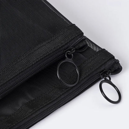 Women Mesh Cosmetic Bag Travel Storage Makeup Bag Organizer Female Make Up Pouch Portable Small Large Toiletry Beauty Case