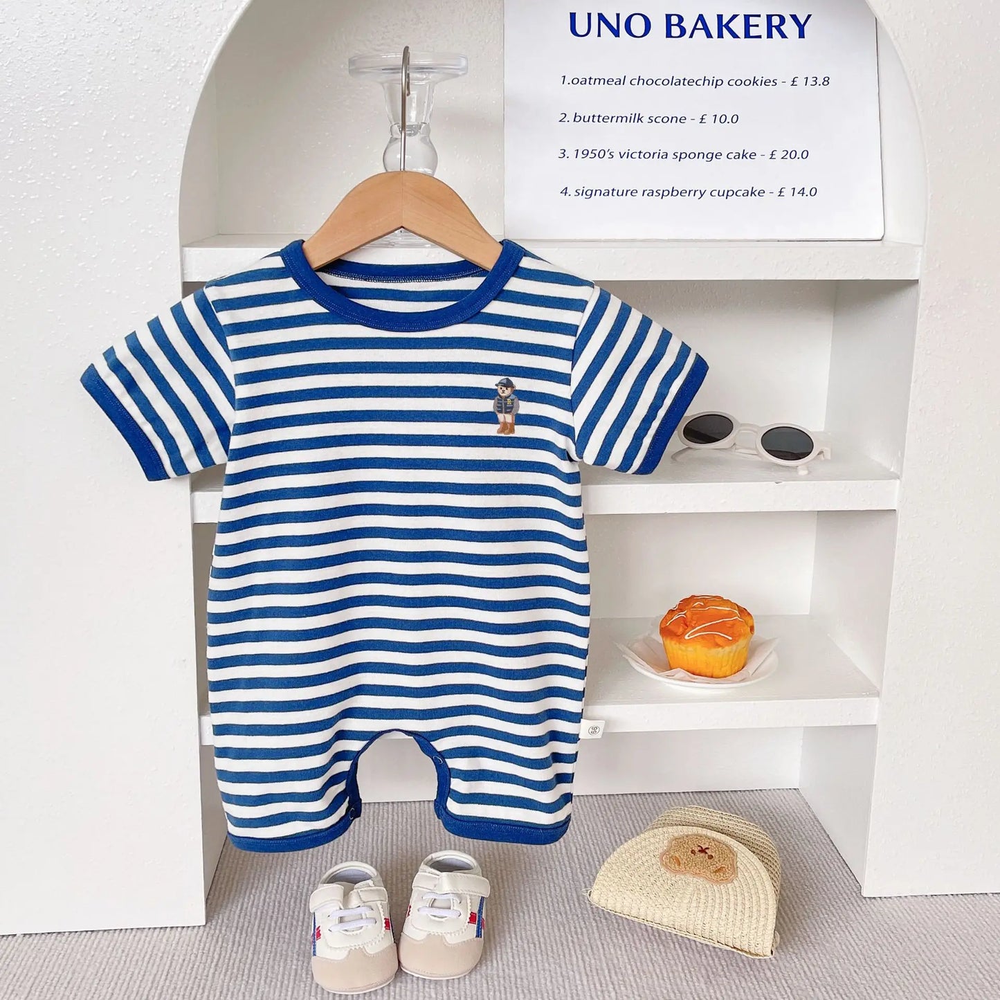 Baby Streifen Body Sommer Neugeborenen Baumwolle Kurzarm Strampler Kleidung Infant Mädchen Jungen Overalls Kinder Einteiliges 0-2 jahre.