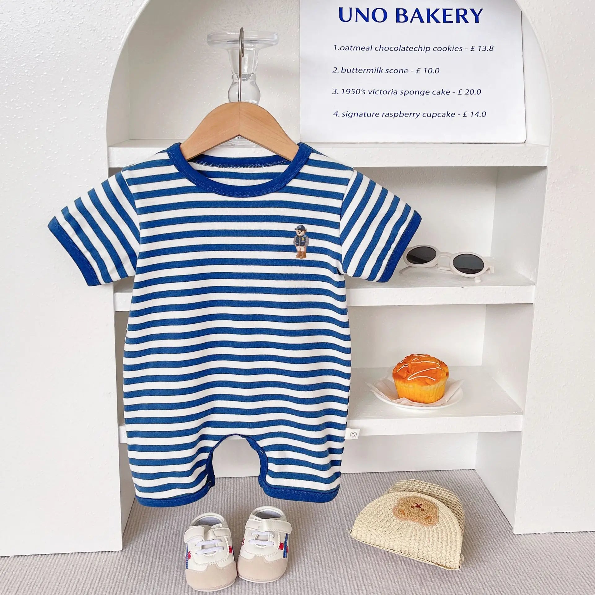 Baby Streifen Body Sommer Neugeborenen Baumwolle Kurzarm Strampler Kleidung Infant Mädchen Jungen Overalls Kinder Einteiliges 0-2 jahre.