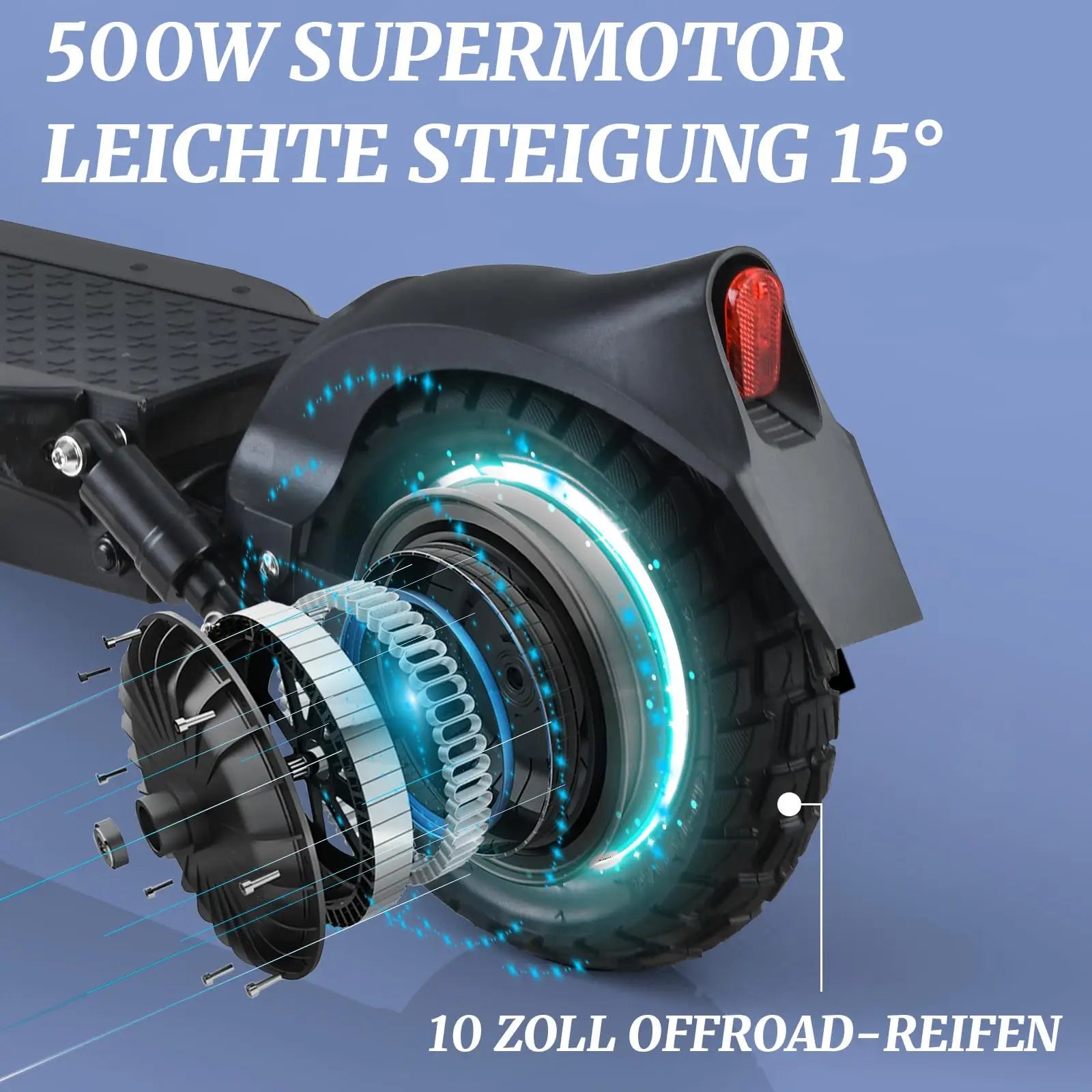 JOYOR Y8-S Electric Scooter 500W EScooter 48V 26 Ah Speed 20km/h Range 55-75km 10” Inflatable Tires Electric Scooters with ABE.