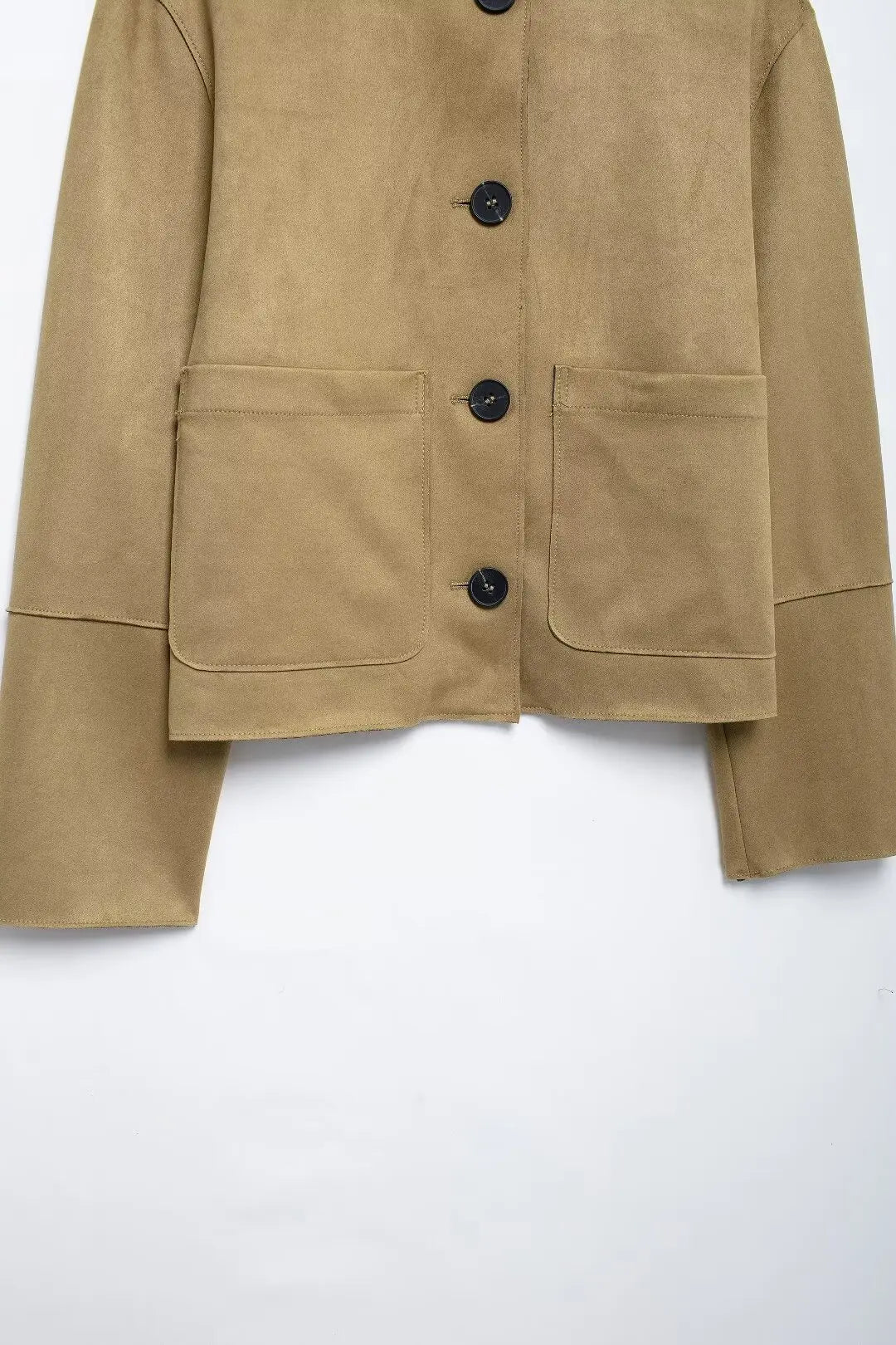 MUJER 2025 Wildlederjacke Damen Varsity Bomberjacken für Damen Neu in Mänteln und Jacken Damen Langarm Damen Winterjacke.