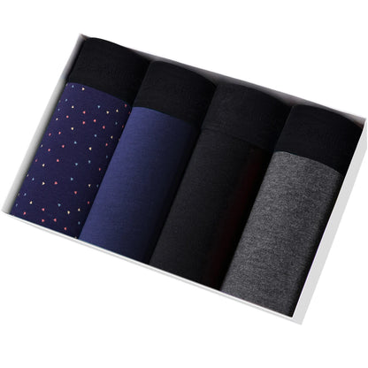 4 stücke Boxer Shorts Schlüpfer der Männer Homme Unterhose Boxershorts Unterwäsche für Mann Baumwolle Männliche Paar Sexy Set Calecon Lot weiche Box