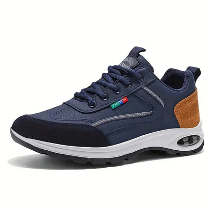 Men's Trendy Sports Shoes Lightweight Breathable Modern Non Slip Shoes Suede Detailing Outdoor Stylish Daily Wear Men Sneakers.