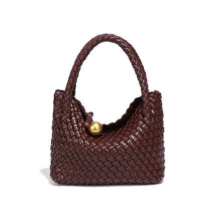 Woven Shoulder Bag for Women Crossbody Tote Bag for Women Small Handbag Vegan Leather Purse Tote Handbag Hobo Bag