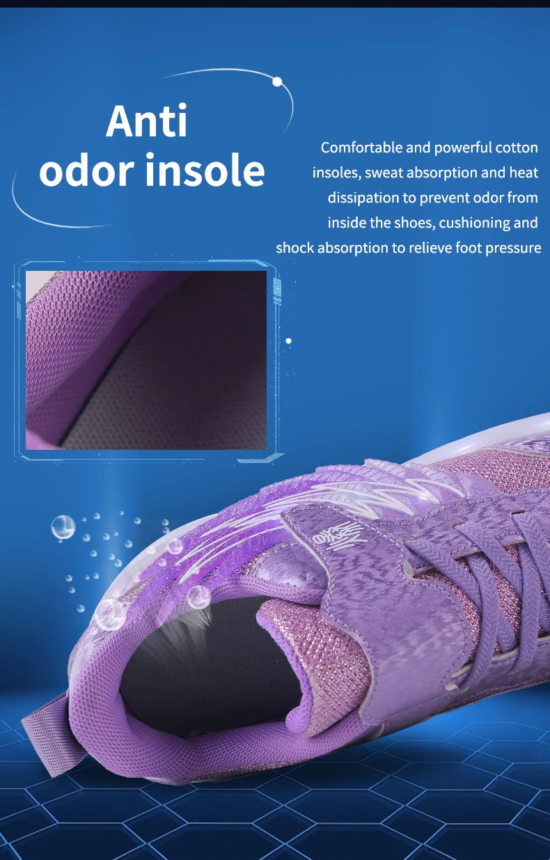 Boys Girls Roller Shoes LED Light Up USB Charging Children Roller Skate Casual Skateboarding Shoes Sports Shoes Kids Sneakers.