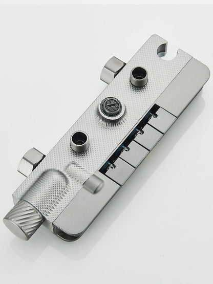 Intelligent Digital Display Luxury Shower Set Bathroom Wall Mounted Piano Key 4 Ways Water Outlet Rainlfall Shower Faucet System