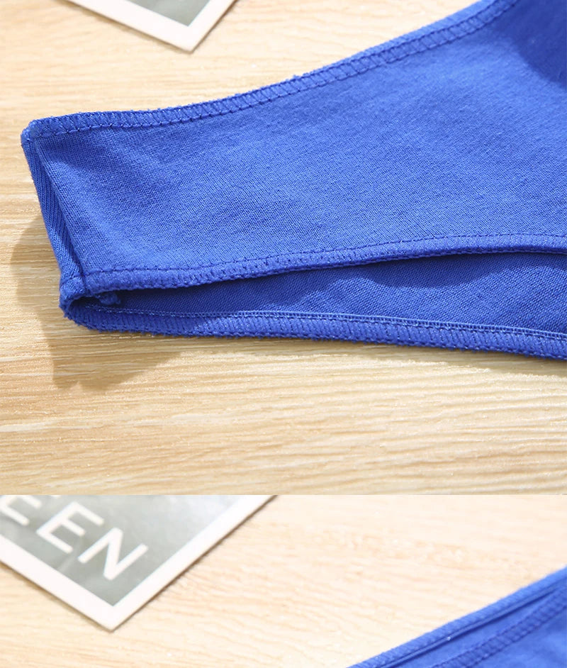 FINETOO 5PCS/Set M-XXL Panties Women Cotton Lingerie Woman Underwear Sexy Femme Underwear Girls Underpant Panty 7 Solid Colors