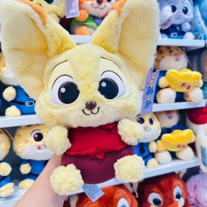 MINISO Disney Zootopia Judy Niki Changeable Sitting Posture Plush Toy Stuffed Animal Movie TV Theme Collectible Figure.