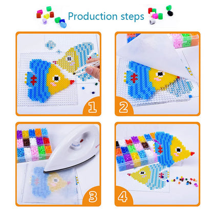 Fuse Beads 5mm 1000pcs 36 Color Pearly Iron Beads for Kids Hama Beads Diy Puzzles High Quality Children Handmade Gift Perler Toy.