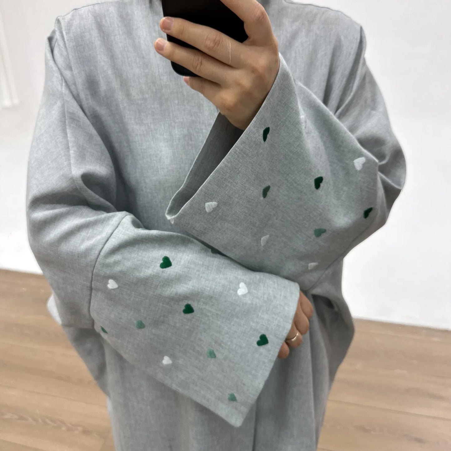 2025 Ramadan Eid Open Butterfly Moon Heart Modest Kimono Abaya Dubai Turkey Muslim Dress Abayas for Women Kaftan Kebaya Caftan.