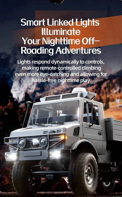 C8823 6WD RC Car 1/18 Off-road Remote Control Vehicle 2.4G High Speed Climbing Transport Rescue Crawler Model Toys for Children.