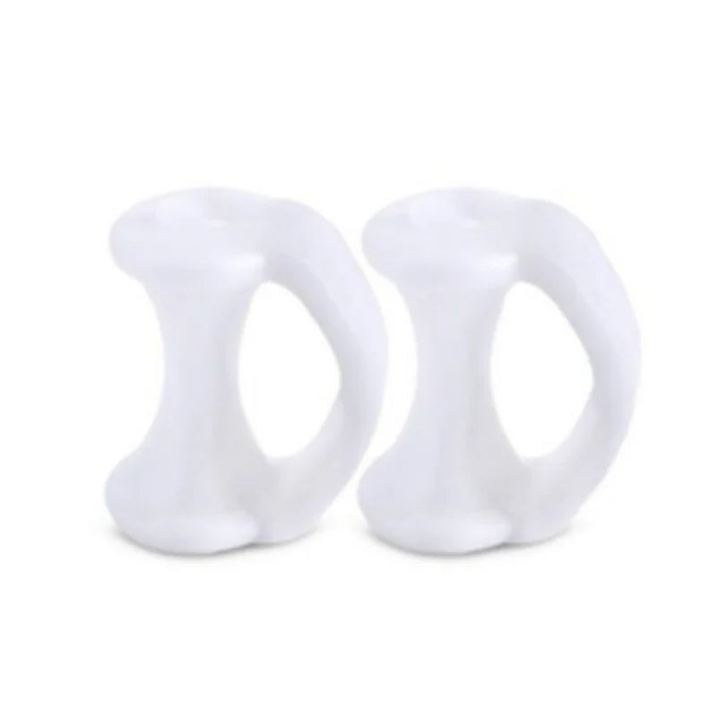 2pcs=1pair Separator Finger Feet Care Protector Silicone Toe Orthopedic Products Bunion Corrector Hallux Valgus For Pedicure.