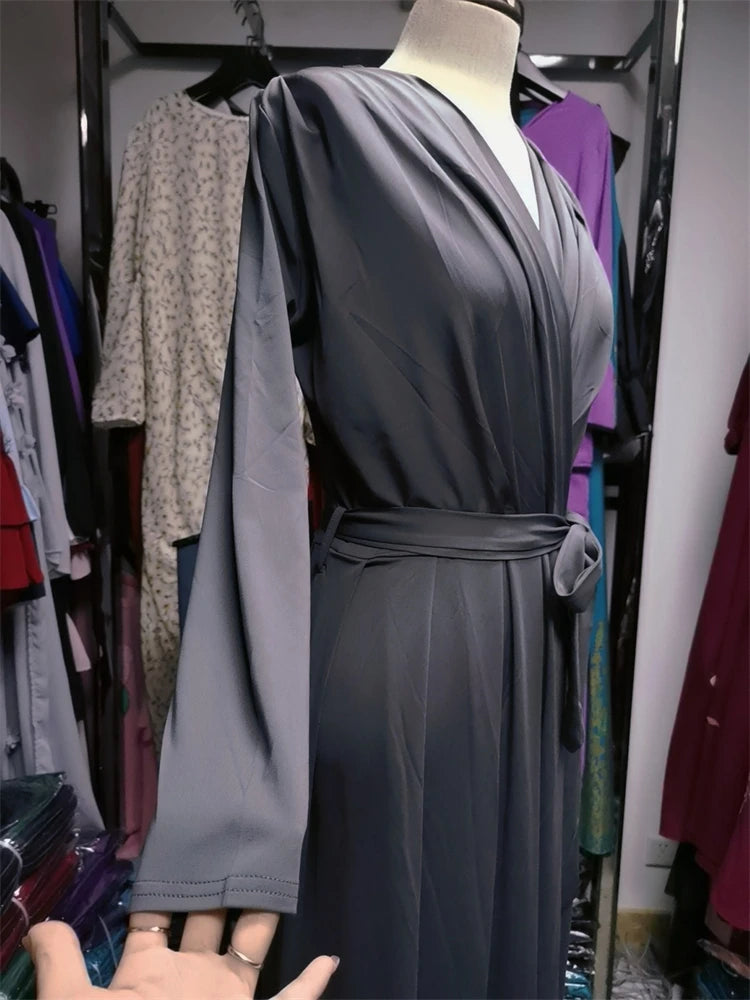 Ramadan Black Abaya Dubai Turkey Islam Muslim Long Dress Kaftan Abayas For Women Kebaya Caftan Robe Femme Musulmane.