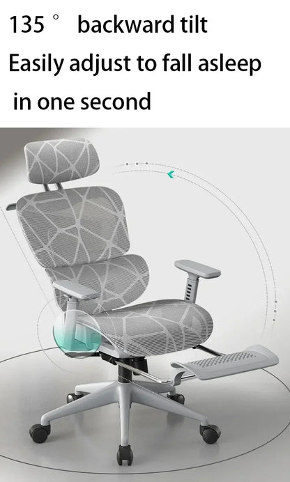 Verstellbare ergonomische Rückenlehne, Video-Gaming-Computerstuhl,