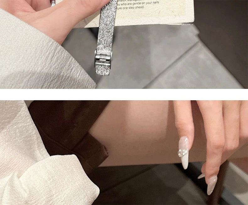 GEDI Gold Stainless Steel Quartz Watch Square Woman High-End Vintage Light Luxury Elegant Women's Wristwatches Gift