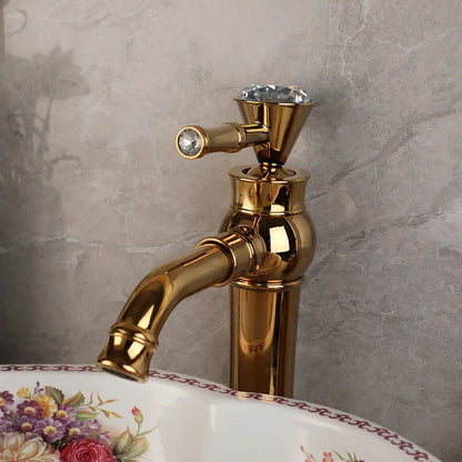 Kemaidi Keramik Bad Bar Waschtisch Waschbecken Wasserhahn Combo Blumen stil weiß über Theke Schüssel mit goldenen Mixer Wasserhähnen