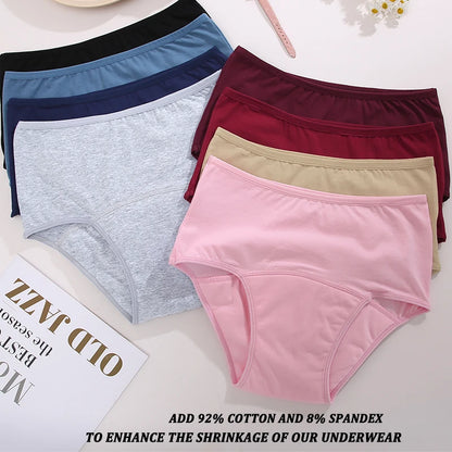 FINETOO Leak Proof Menstrual Panties Underwear Period Physiological Panty Women Waterproof Brief High Waist S-XL Female Lingerie.