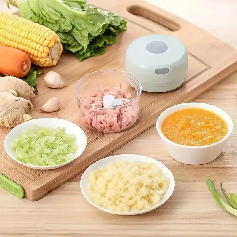 100ML/250ML Mini Electric Garlic Chopper USB Meat Grinder Garlic Masher Machine Sturdy Durable Crushed Ginger Vegetable Crusher.